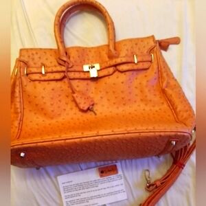 Penelope Ann  Ostrich Bag